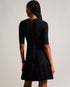 JOSAFEE-Dresses-When knitwear and glamour collide, you get JOSAFEE. This perfectly tailored mini dress boasts a figure hugging silhouette with a pleated hemline that ensures you'll look and feel fabulous in any setting, from a lunch date to a weekend exploring the city. Knitted mini dress Fit and flare silhouette Pleated hem Crew neck Half length sleeves Exposed zip fastening Ribbed waistband Jara is 5'10.5" / 1.79m and wears Dark Red in a Ted size 1 Feminine detailsA flirty pleated hem adds an interesting